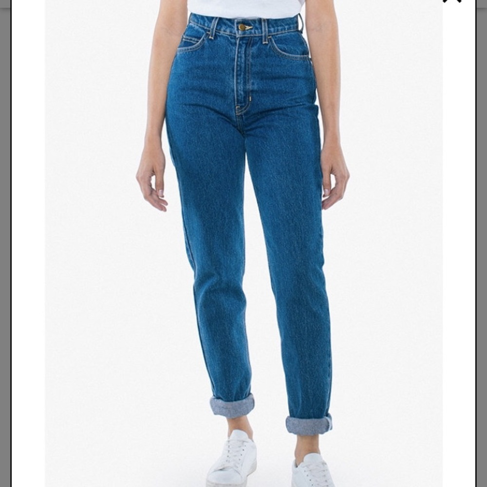 American Apparel High Waisted Jeans
